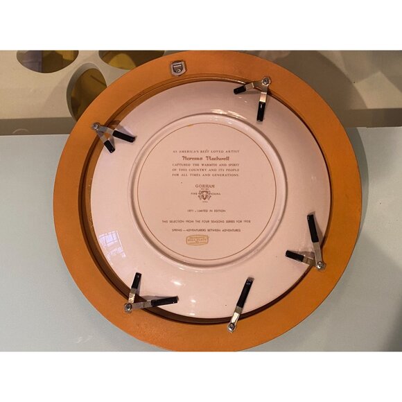 Norman Rockwell Collectors Plate "The Four Seasons" By Gorham - Picture 2 of 2